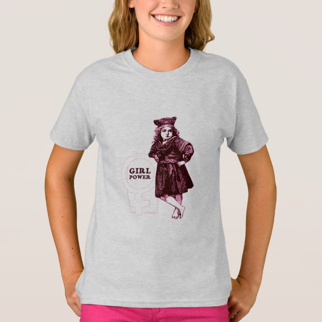 Girl Power Vintage T-Shirt (Front)