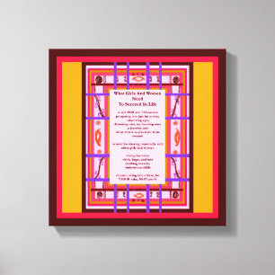 Girl Power What Girls Women Need Succeed canvas