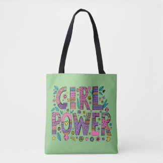 Girl Power Women Cute Tote Bag