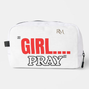 Girl Pray T-Shirt Faith Based Christian Shirt fo Dopp Kit
