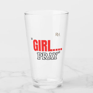 Girl Pray T-Shirt Faith Based Christian Shirt Glass
