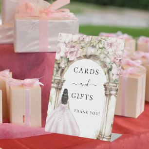 Girl princess dress party cards gifts sign