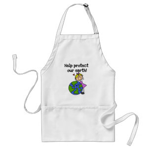 Girl Protect Our Earth Tshirts and Gifts Standard Apron