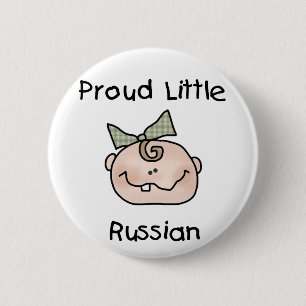 Girl Proud Little Russian 6 Cm Round Badge