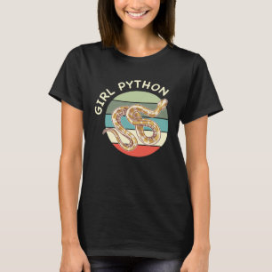 Girl Python Vintage Ball Python Pet Snake Animal T-Shirt