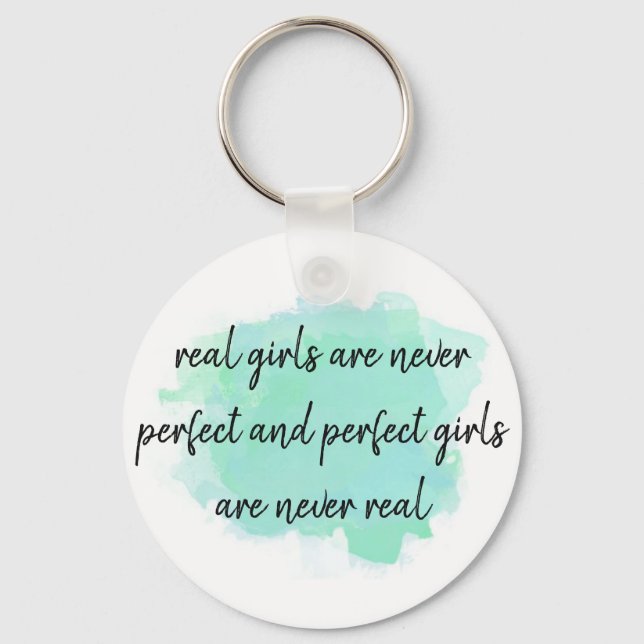 girl quote keychain (Front)