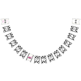 Girl Racing Birthday Party | Fast One & Two fast Bunting