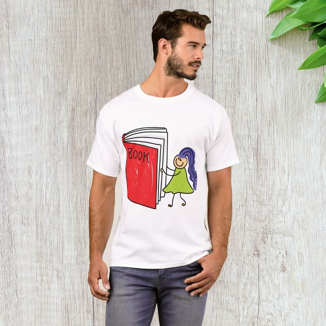 Girl Reading A Book Mens T-Shirt (Creator Uploaded)