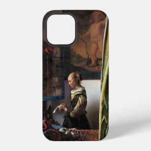 Girl Reading a Letter at an Open Window, Vermeer iPhone 12 Case