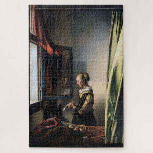 Girl Reading a Letter at an Open Window, Vermeer Jigsaw Puzzle