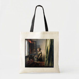 Girl Reading a Letter at an Open Window, Vermeer Tote Bag
