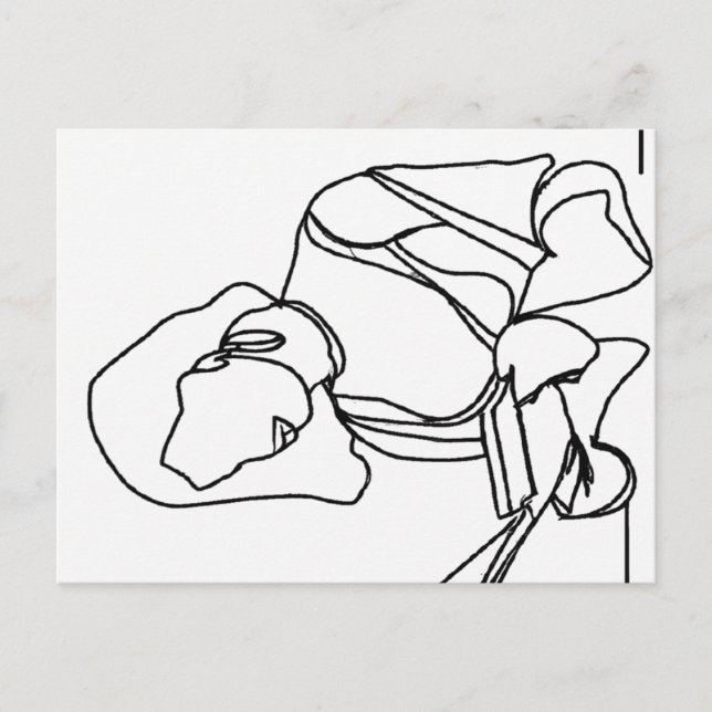 Girl Reading Postcard (Front)