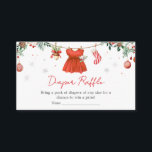 Girl Red Santa Christmas Baby Shower Diaper Raffle Enclosure Card<br><div class="desc">Make your baby shower even more delightful with our Santa Baby Shower Diaper Raffle Card Printable. Adorned with adorable baby motifs, this customisable card adds a touch of sweetness to your event. Encourage guests to participate in the fun while adding a practical touch to your celebration. Simply personalise the diaper...</div>