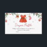 Girl Red Santa Christmas Baby Shower Diaper Raffle Enclosure Card<br><div class="desc">Make your baby shower even more delightful with our Santa Baby Shower Diaper Raffle Card Printable. Adorned with adorable baby motifs, this customisable card adds a touch of sweetness to your event. Encourage guests to participate in the fun while adding a practical touch to your celebration. Simply personalise the diaper...</div>