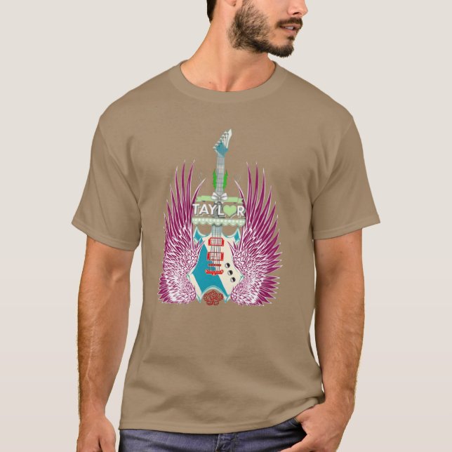 Girl Retroaylor First Name Personalized Groov frie T-Shirt (Front)