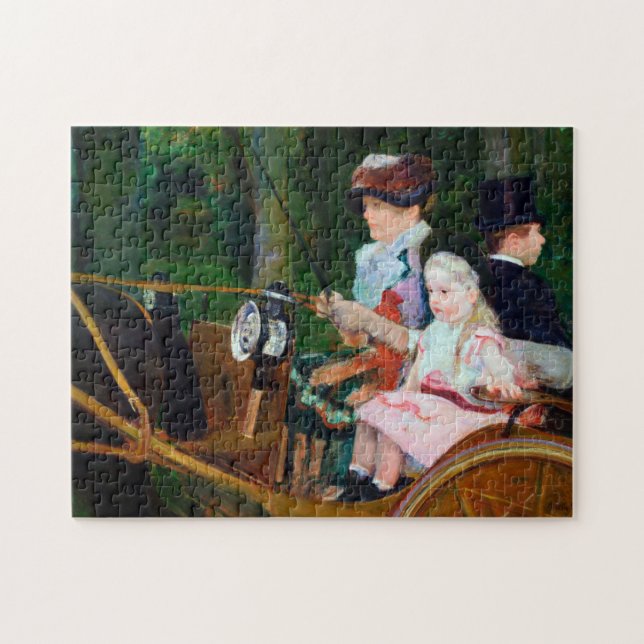 Girl Riding a Carriage, Mary Cassatt Jigsaw Puzzle (Horizontal)