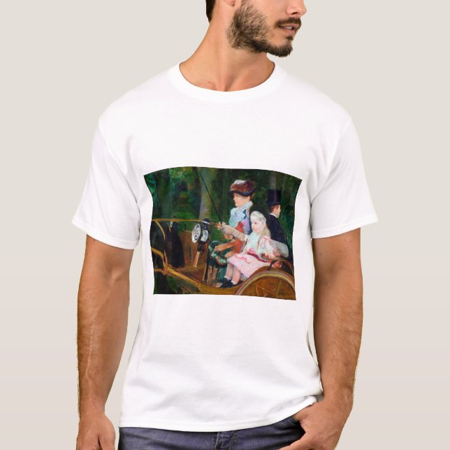 Girl Riding a Carriage, Mary Cassatt T-Shirt (Front)