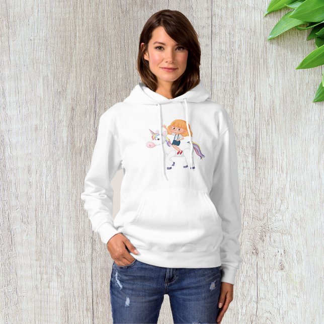 Girl Riding A Unicorn Hoodie (Creator Uploaded)
