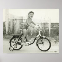Girl Riding Bicycle