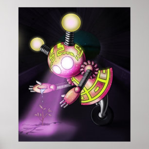 Girl Robot Poster