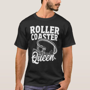 Girl Rollercoaster Amusement Theme Park Roller Coa T-Shirt