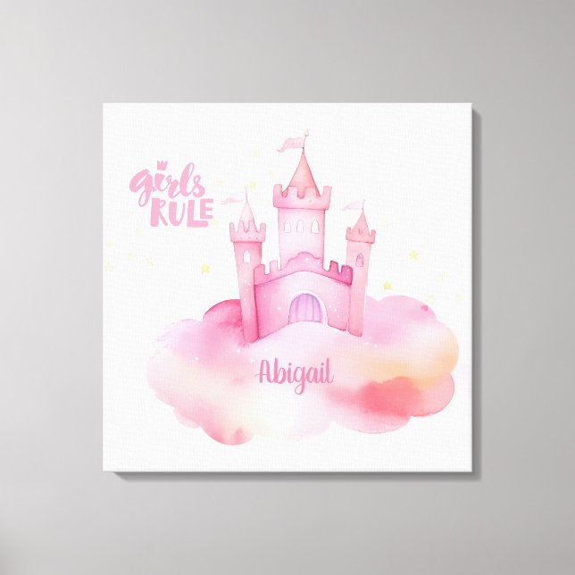 Girl Rule customisable Canvas Print (Front)