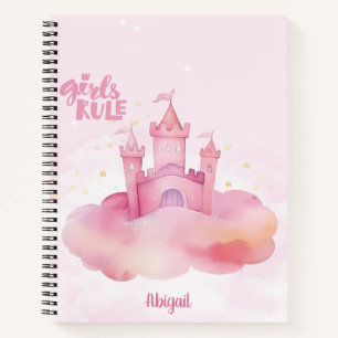 Girl Rule Palace on the Pink Cloud customisable Notebook