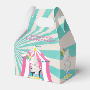 Girl’s Circus Theme Birthday Party Custom Favour Box