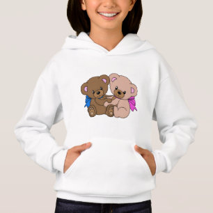 Girl’s Hooded Pullover - Cuddle Bears