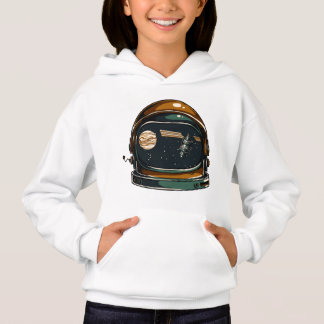 Girl’s Hooded Pullover - Space Helmet
