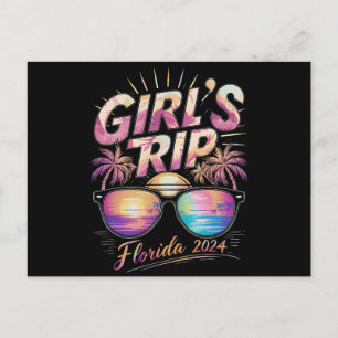 Girl’s Trip Florida 2024 Summer Beach Weekend  Postcard