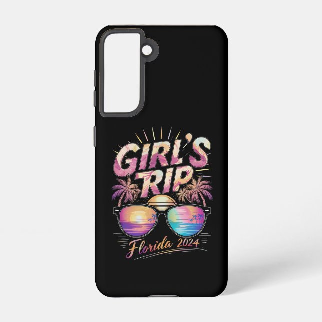 Girl’s Trip Florida 2024 Summer Beach Weekend  Samsung Galaxy S21 Case (Back)