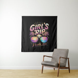 Girl’s Trip Florida 2024 Summer Beach Weekend Tapestry