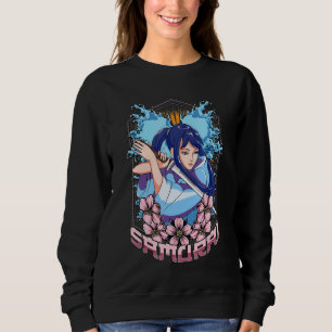 Girl Samurai Katana Japanese Warrior Fighter Kendo Sweatshirt