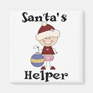 Girl Santa's Helper T-shirts and Gifts Magnet