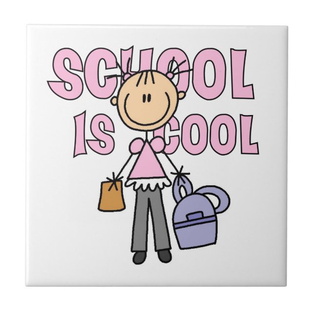 Girl School is Cool Tile (Front)