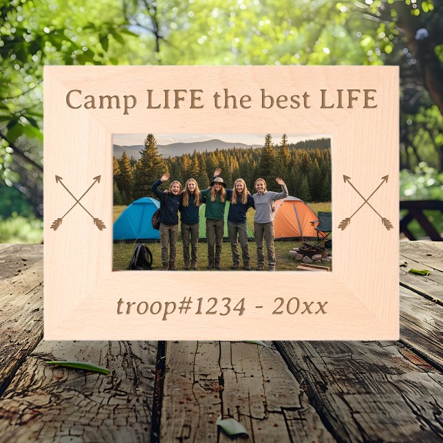 Girl Scout Camp Life the Best Life Custom Etched Frames (Creator Uploaded)