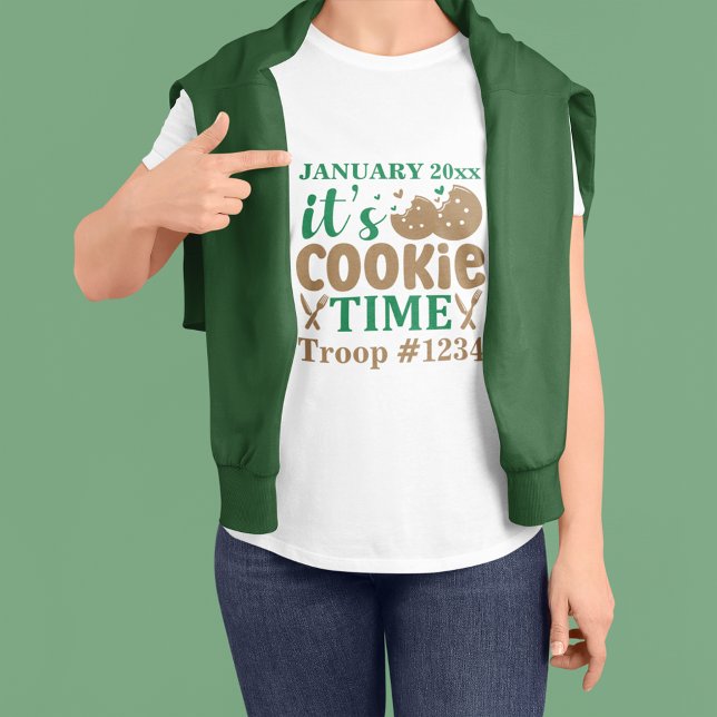 Girl Scout It's Cookie Time Custom T-Shirt (Creator Uploaded)