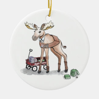 Girl Scout Moose Ceramic Tree Decoration