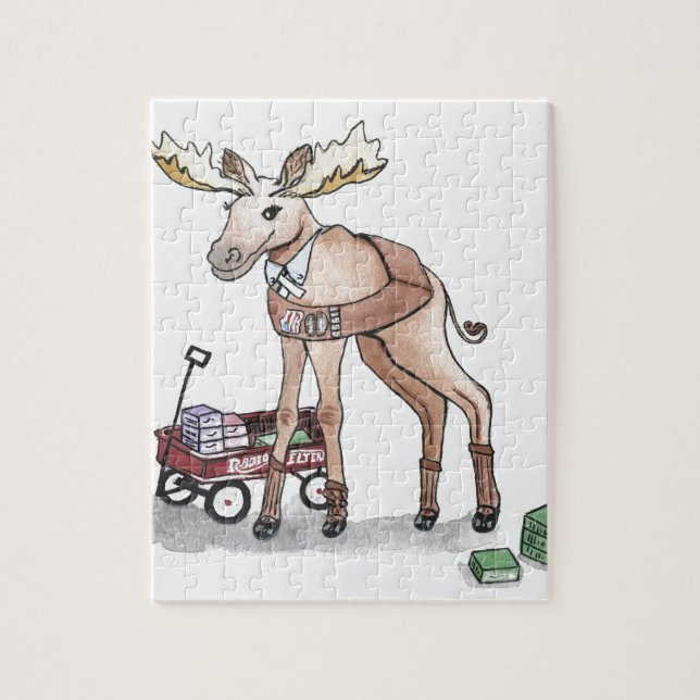 Girl Scout Moose Jigsaw Puzzle (Vertical)