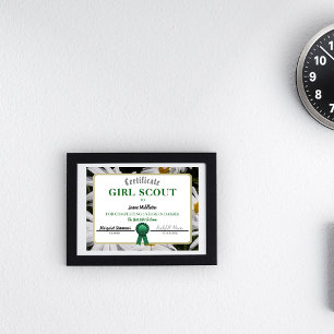 Girl Scouting Daisies Service Certificate Template