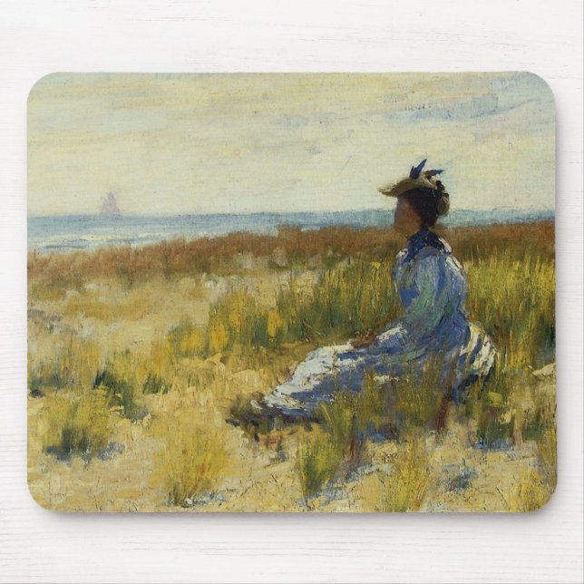 Girl Seated by the Sea Mouse Pad (Front)