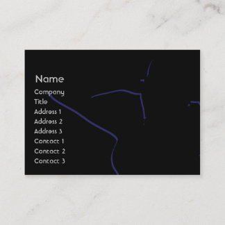 Girl silhouette - Chubby Business Card