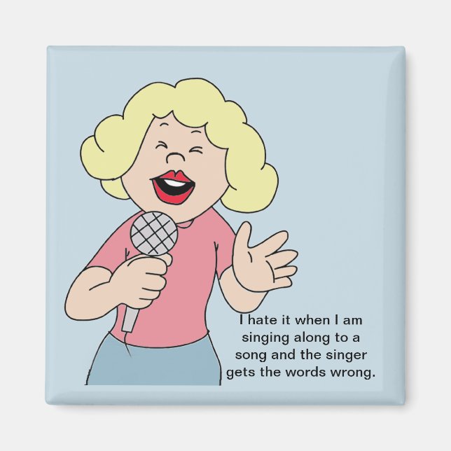 Girl Singer Magnet (Front)