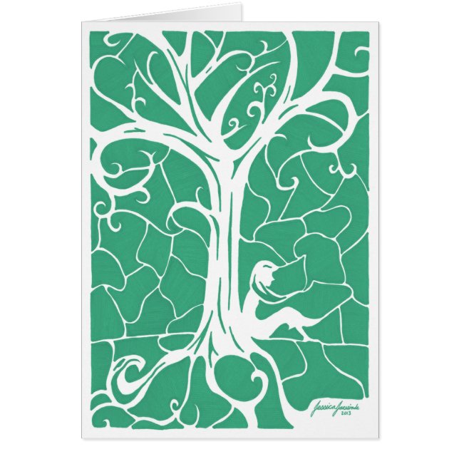 Girl Sitting by Swirling Tree v.3 (Front)