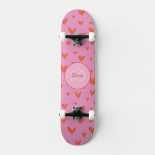 Girl Skateboard Monogram and Name