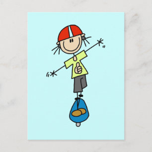 Girl Skateboarder Tshirts and Gifts Postcard