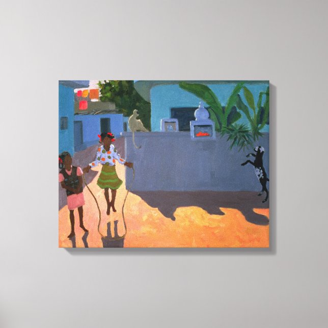 Girl Skipping 1995 Canvas Print (Front)
