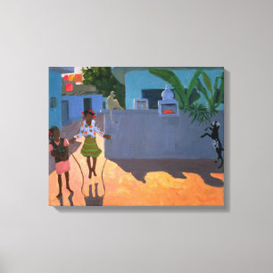 Girl Skipping 1995 Canvas Print