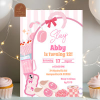 Girl Slay Stripes Aesthetic Tween Birthday